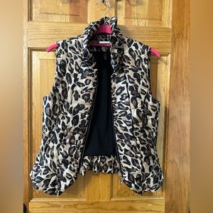 White and black vest